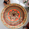 Home boho decor Nordic tassel Bohemia handmade Macrame cotton printed fiber round carpet bedroom living room door bath mat rug